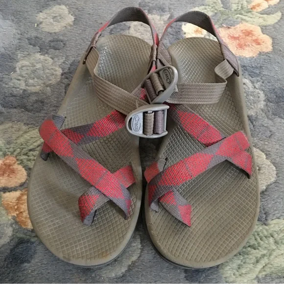 Chaco | Shoes | Chaco Z2 Cloud Mens Strappy Red And Gray  display picture 3